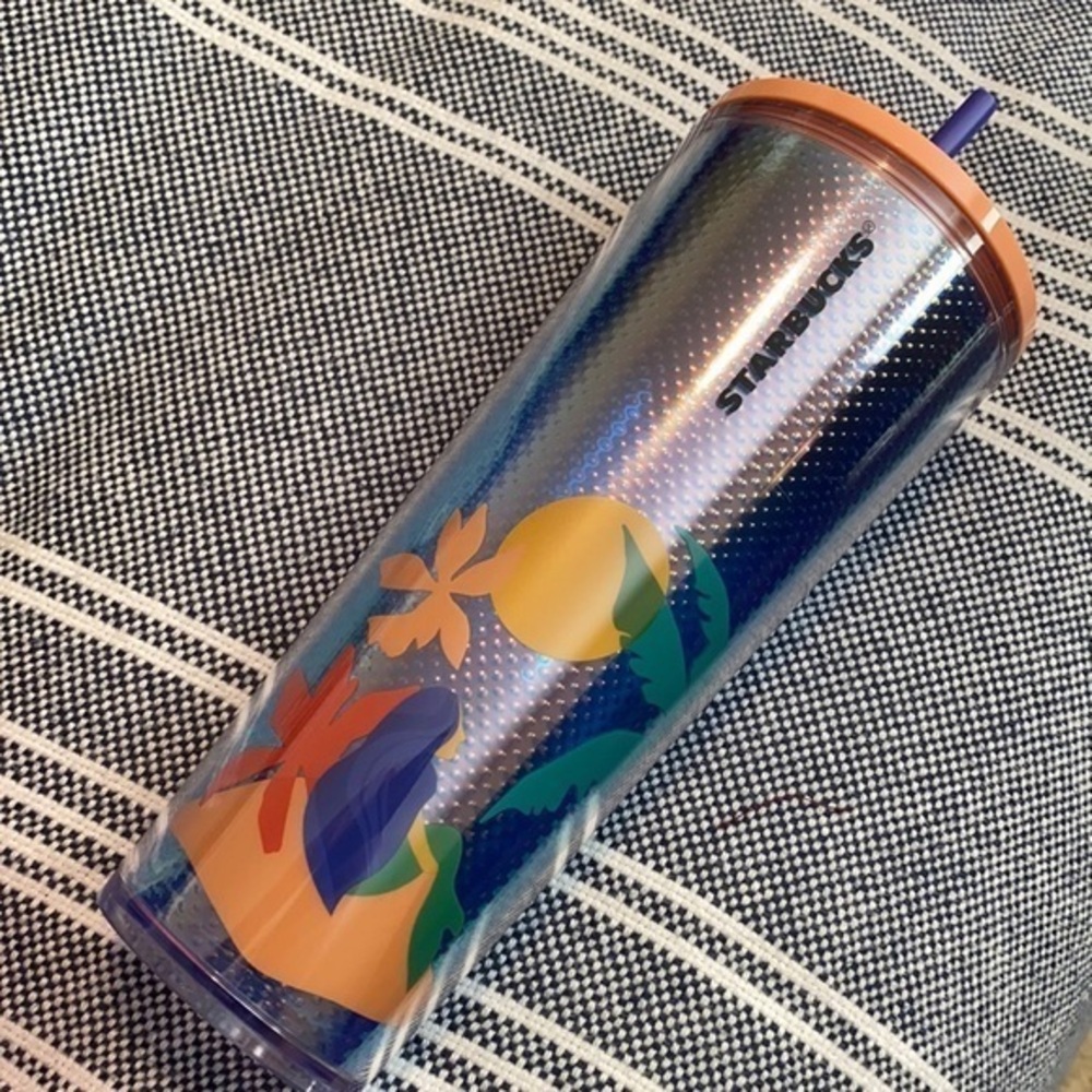 STARBUCKS NEW Holographic Mermaid Beach Tumbler